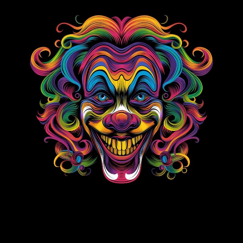 Clowncore, Esthétique, Coloré, Cirque, Clown, Effrayant