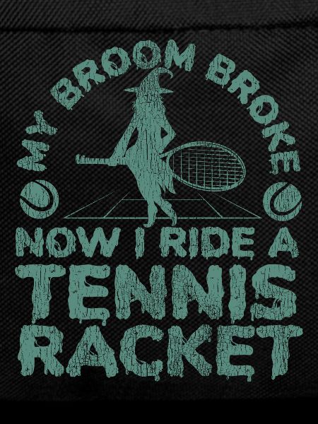 Funny Tennis Player Racket