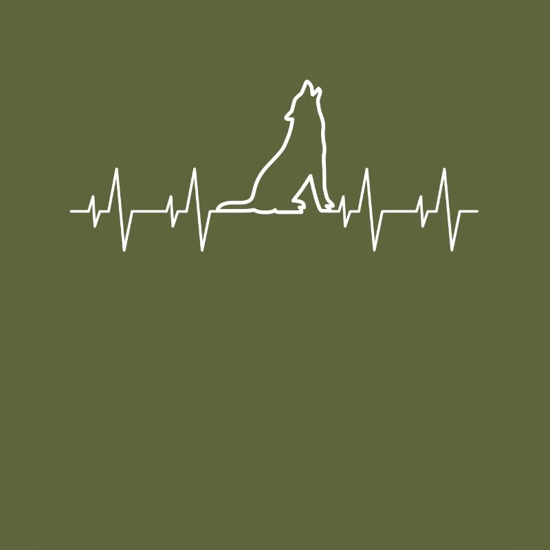 Heartbeat Wolf Wolves Hunter Hunting Wolf Protector