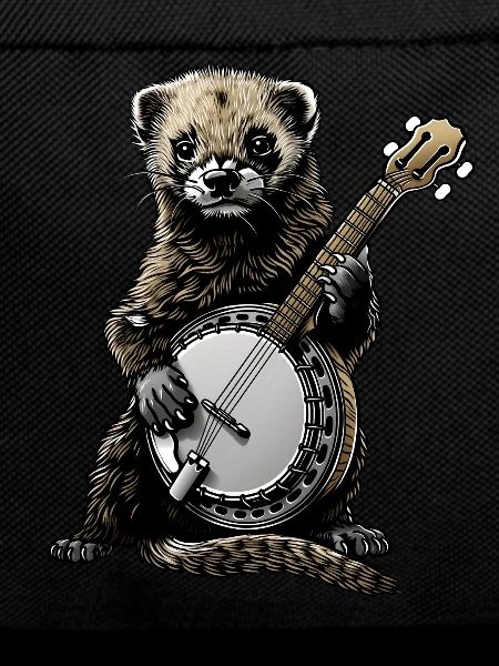 Ferret Pet Bluegrass Banjo Player