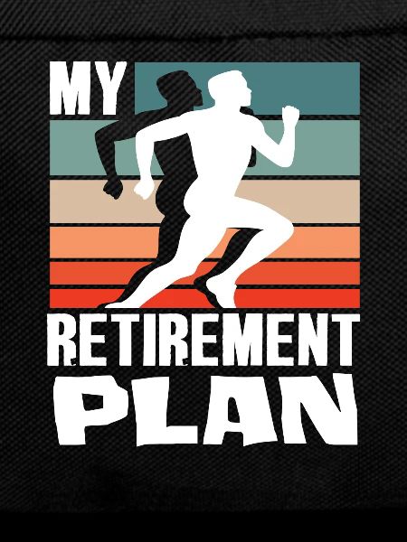 My Retirement Plan Runner Silhouette