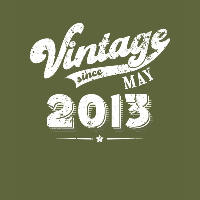 Vintage since May 2013 Geburtstag Geschenk
