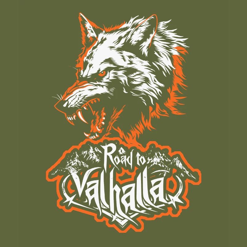 Conception de la route Wolf vers les montagnes Valhalla
