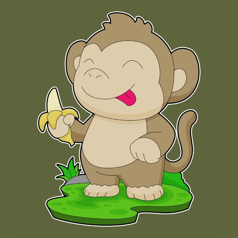 Affe Banane