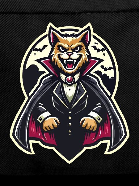 Vampire Cat Cute Halloween Cat