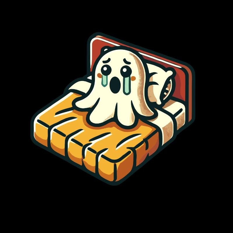 Sad Ghost Funny Ghost Design