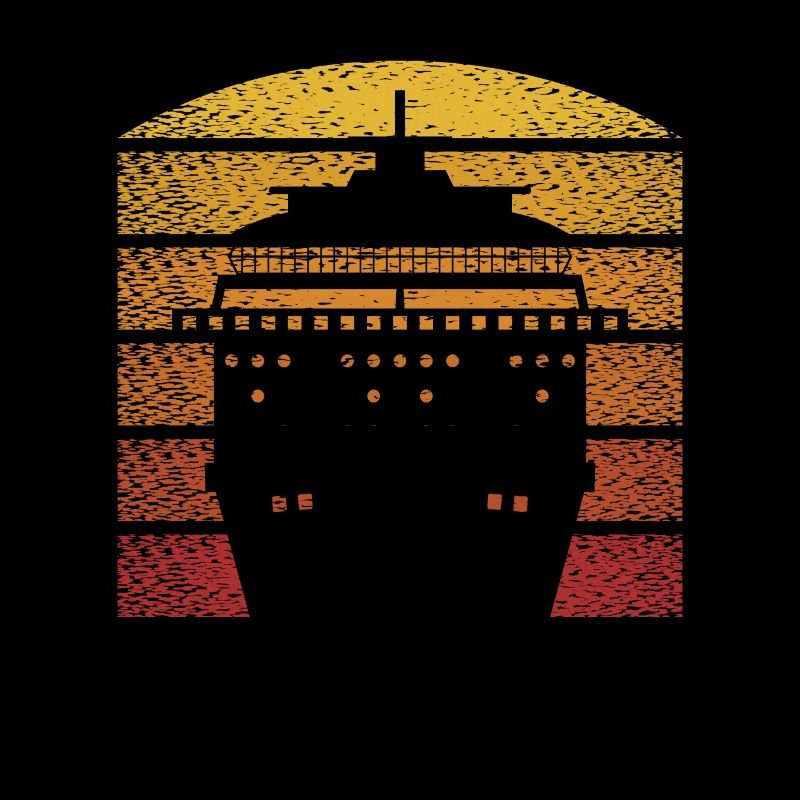 Cruise Sunset Retro Graphic