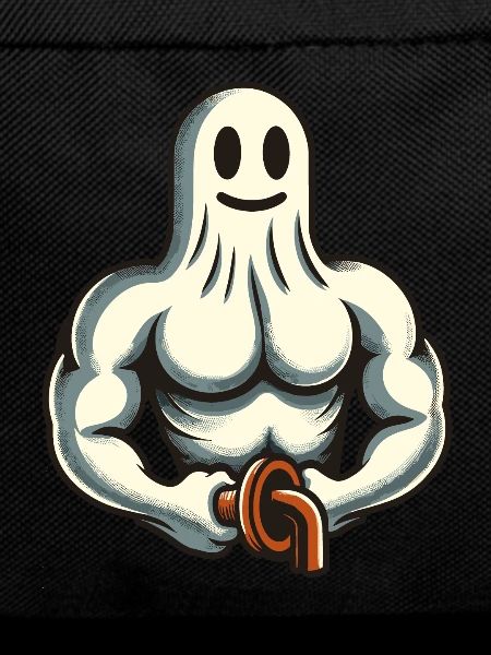 Bodybuilding Ghost Funny Gym Ghost