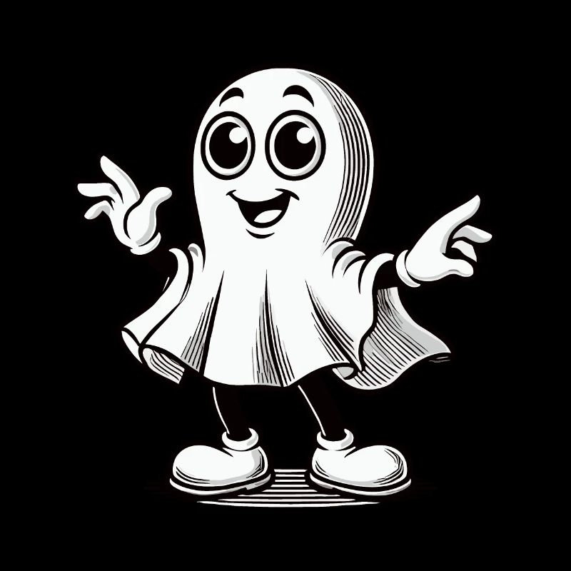Funny Retro Ghost Cute Ghosts Design