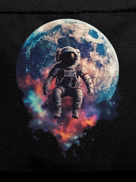 Astronaut Space Floating Moon