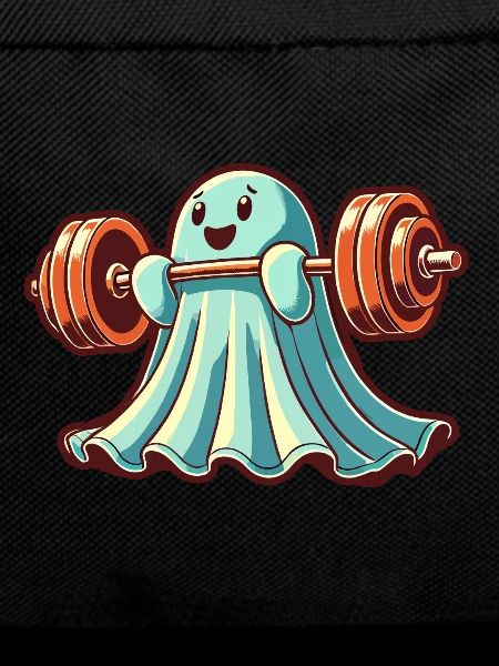Bodybuilding Ghost Funny Gym Ghost