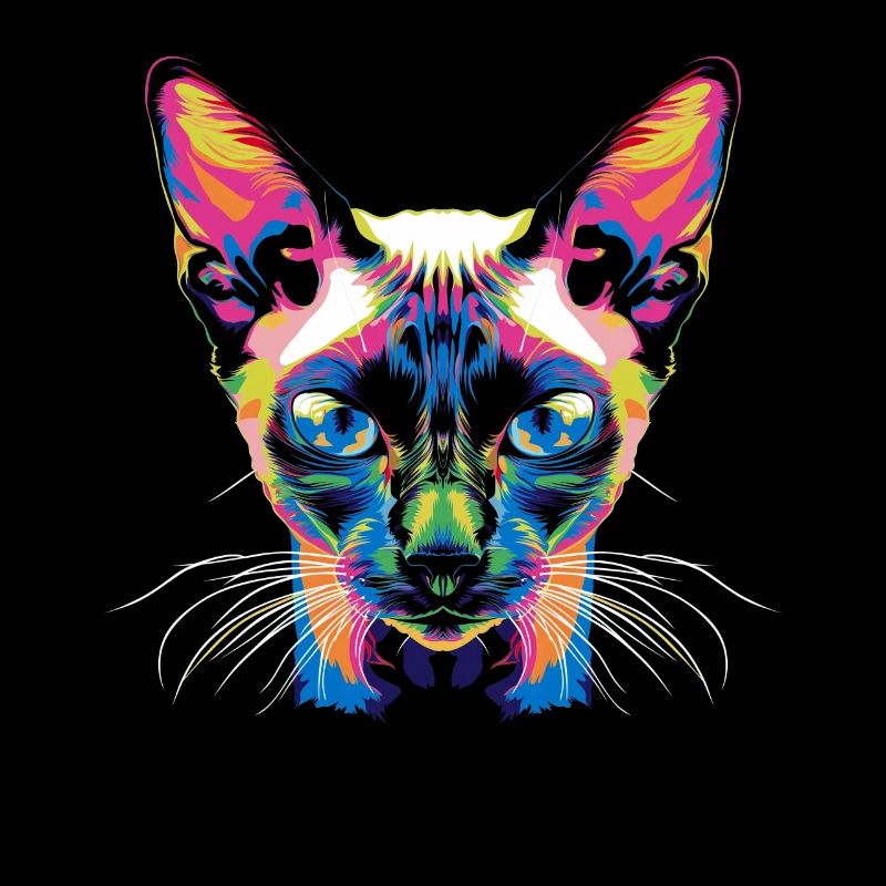 Chat siamois Popart
