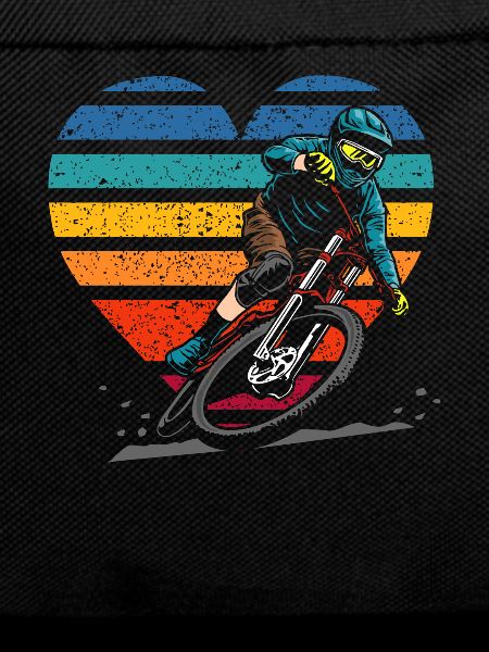Mountain Bike Retro Heart Biker