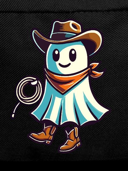 Cowboy Ghost Funny Halloween Design