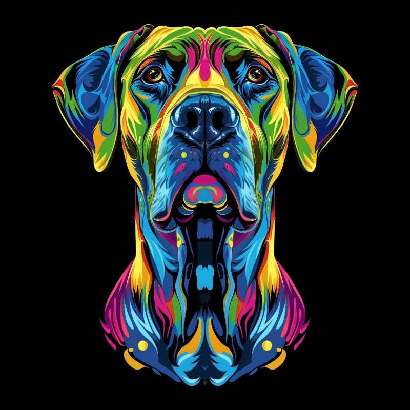 Rhodesian Ridgeback Dog Popart