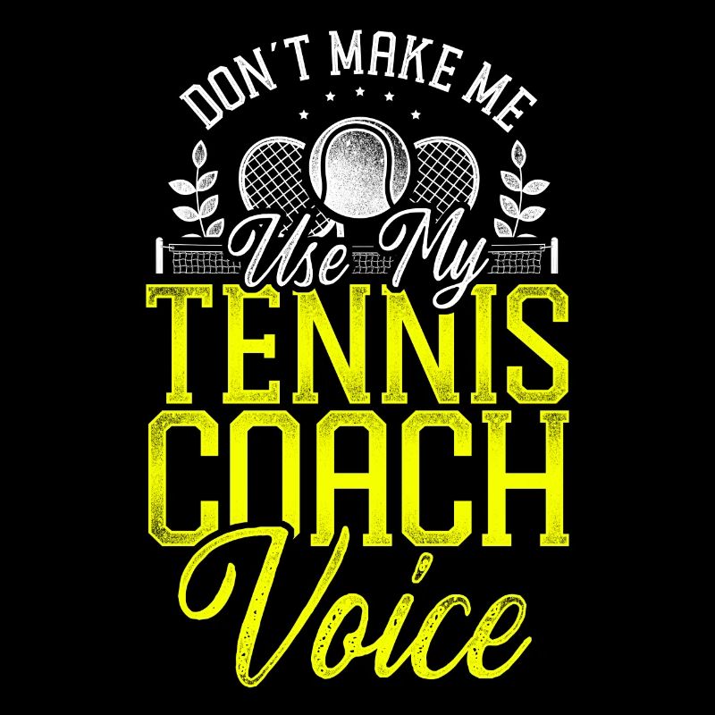 Funny Tennis Player Racket Coach