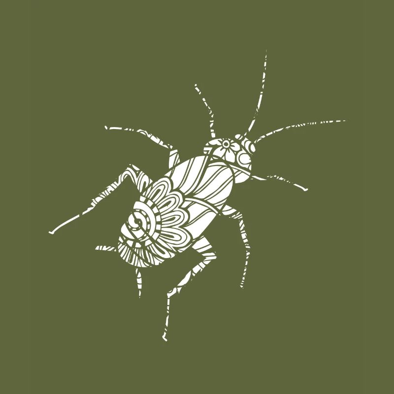 Cockroach Cockroach Floral Pattern