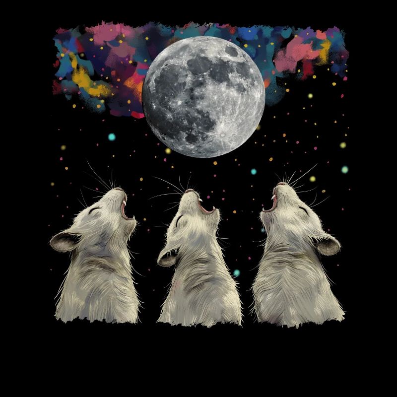 Chinchilla Pet Howling Moon