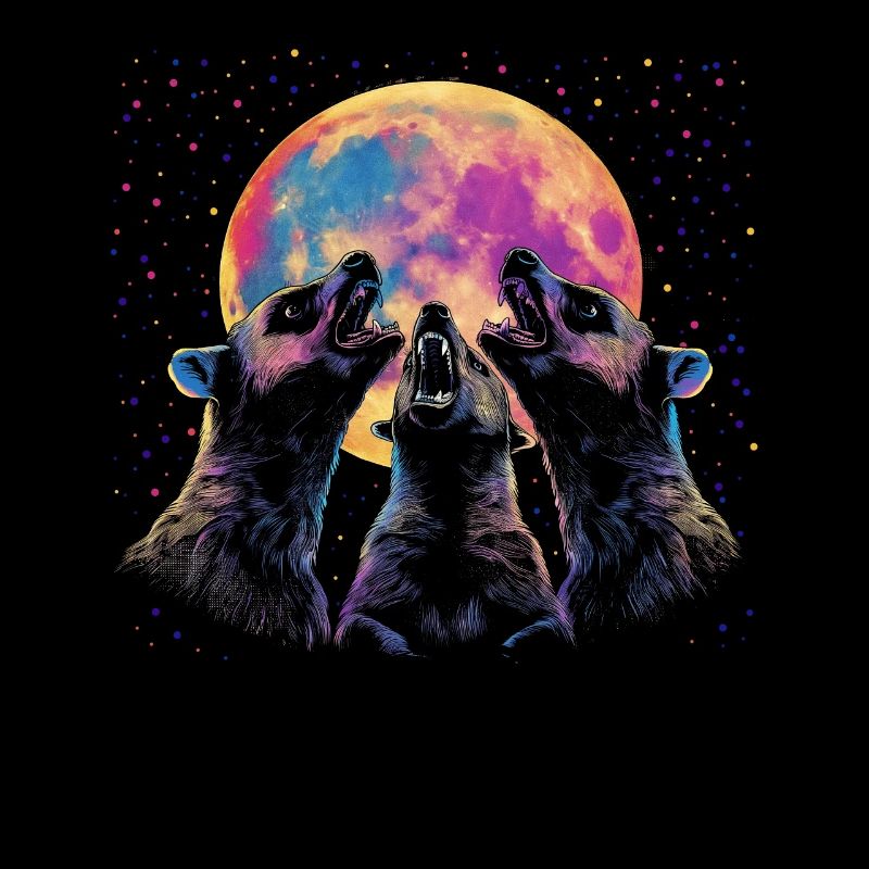 Honigdachs-Ratel Heulender Mond