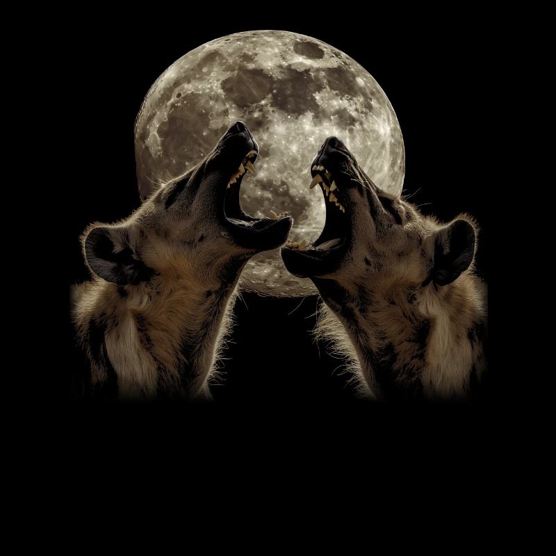 Hyäne Afrikanisches Tier Heulender Mond