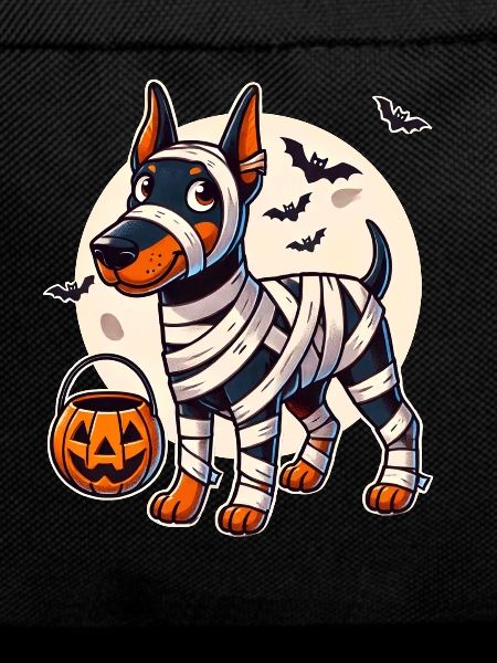 Doberman Halloween Mummy Cute Doberman