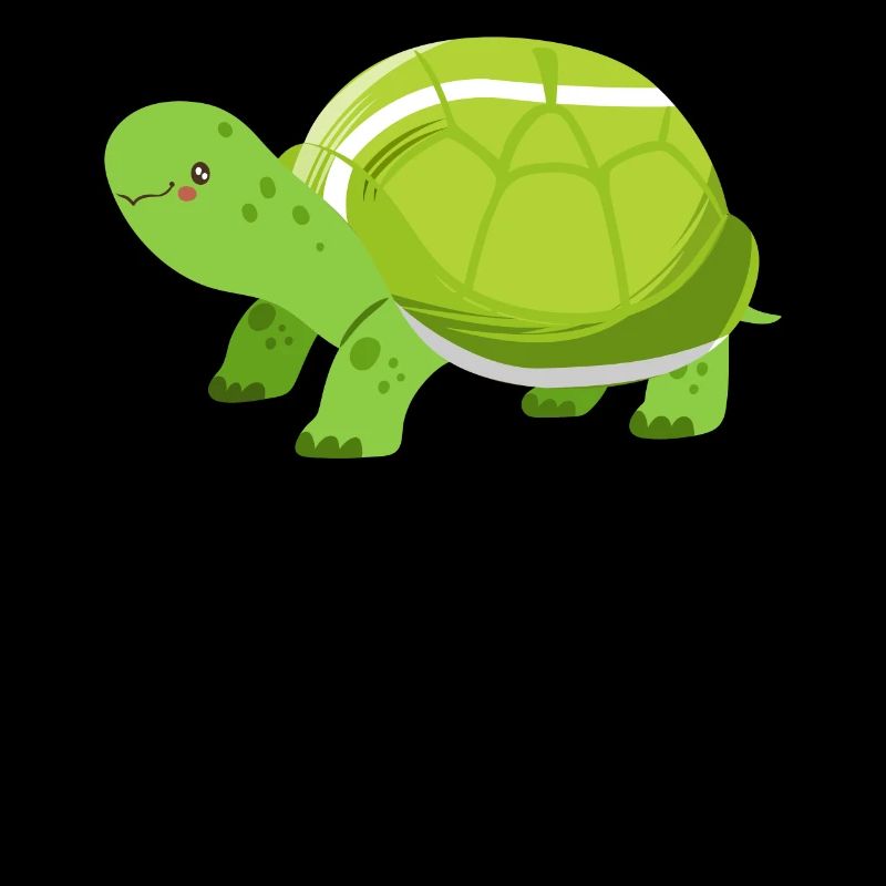 Funny Tennis Player Racket Turtle