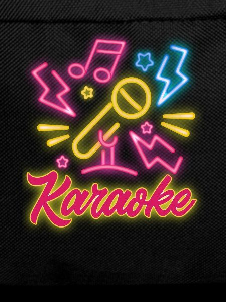 Karaoke Microphone Musical Notes Flash