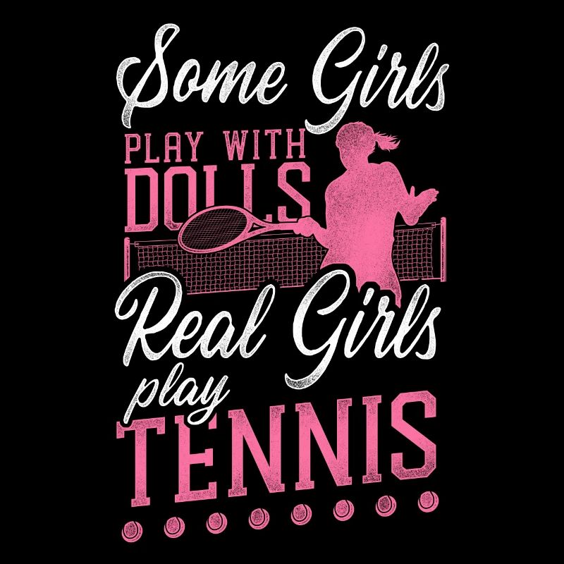 Funny Tennis Player Racket Girl