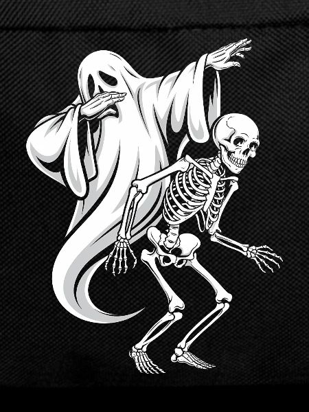 Halloween Dabbing Ghost Skeleton Spooky Gift