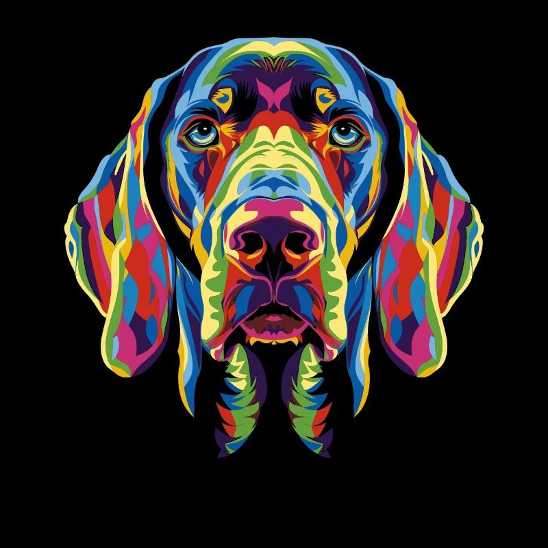 Weimaraner Dog Popart