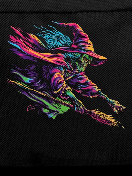Witch's Broom Halloween Spooky Popart