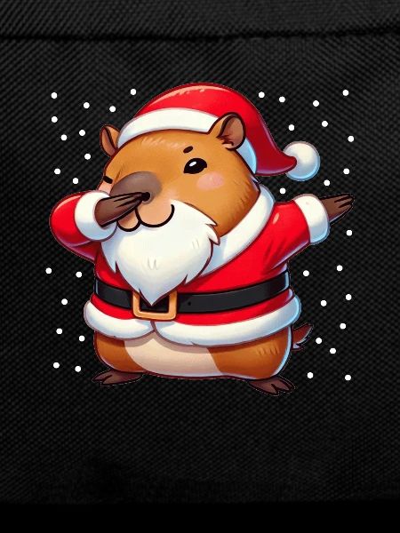 Christmas Capybara Santa Funny Capybara
