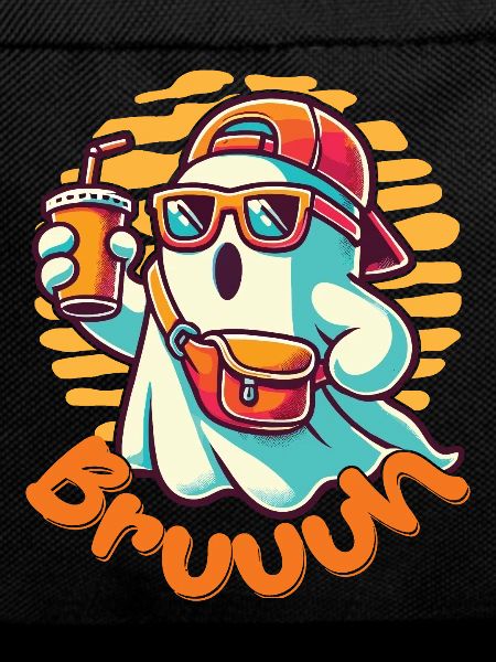 Cool Halloween Ghost Says Bruh