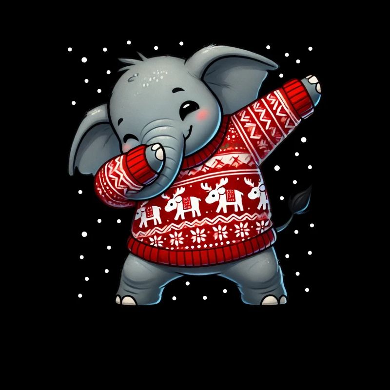 Noël éléphant moche Noël