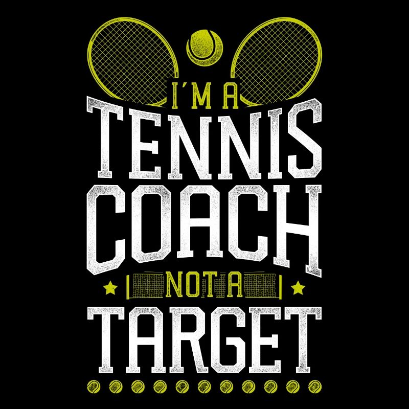 Funny Tennis Player Racket Coach
