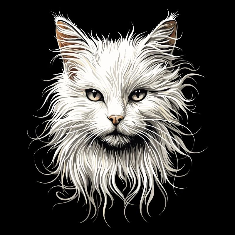 Chat Angora Blanc Chat Angora Chats Angora Mignons