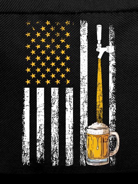 Crafbeer american flag, brewing