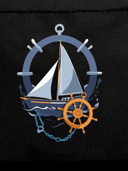 Maritime sailing adventure motif
