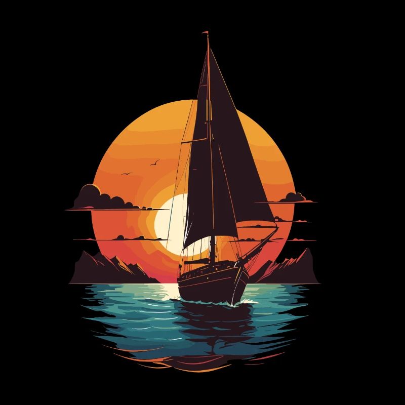 Sailing Adventure Sunset Sea