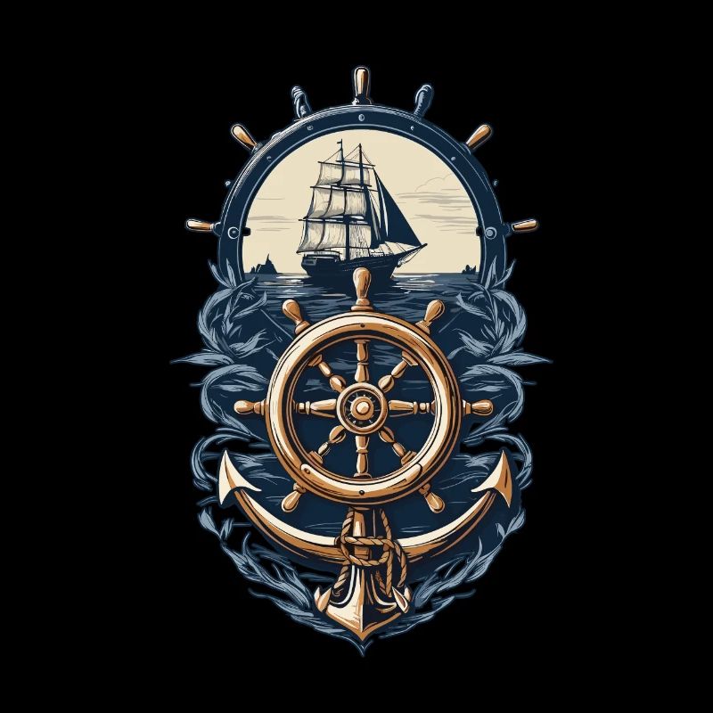 Nautical Adventure Sailing Ship Compass