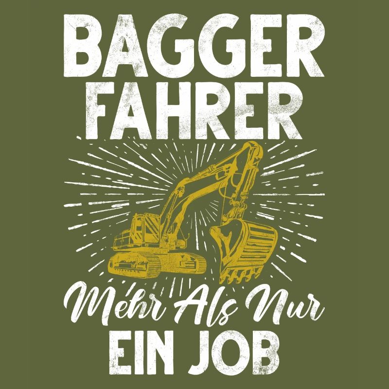 Excavator Driver Funny Construction Worker Profession Excavator