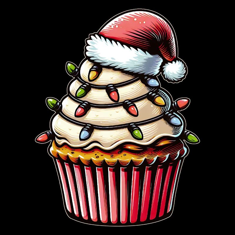 Cupcake Baking Baker Christmas Hat Xmas