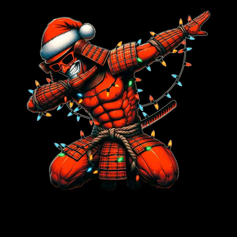 Dabbing Samurai Warrior Sonnenbrille Cute Christma