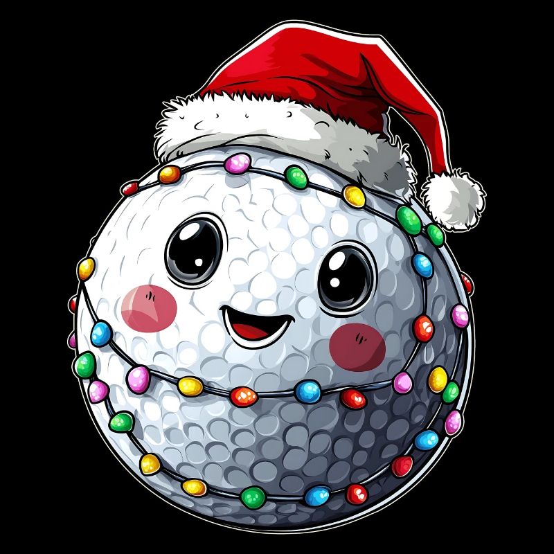 Mignon Golf Balle Golfer Golf Père Noël
