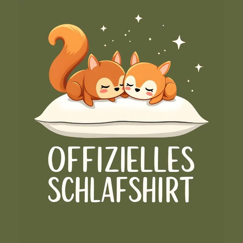 Official Sleeping Shirt Squirrel Pair