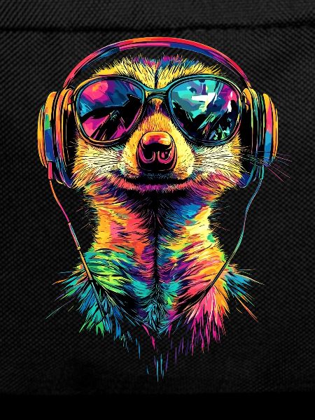 Erdmännchen Sonnenbrille Bunt Süßes Erdmännchen