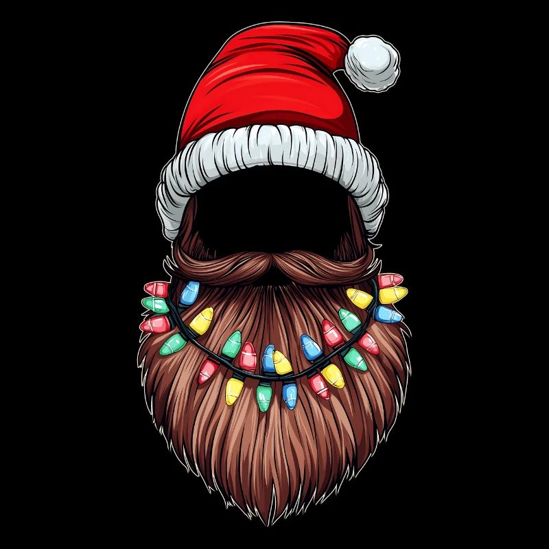 Beard Bearded Christmas Hat