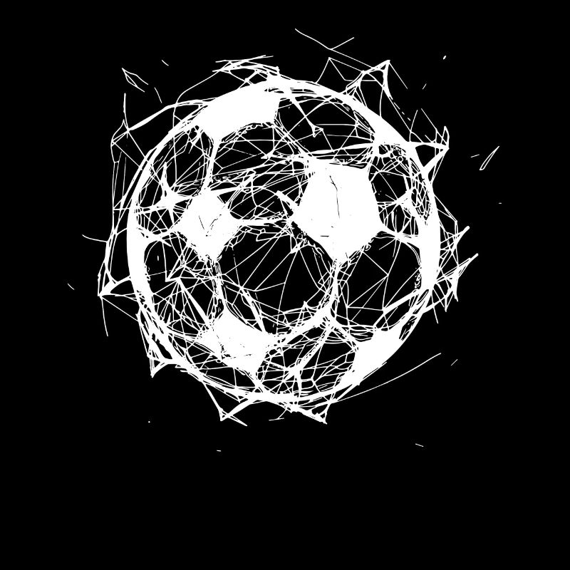 Fußball Line Art