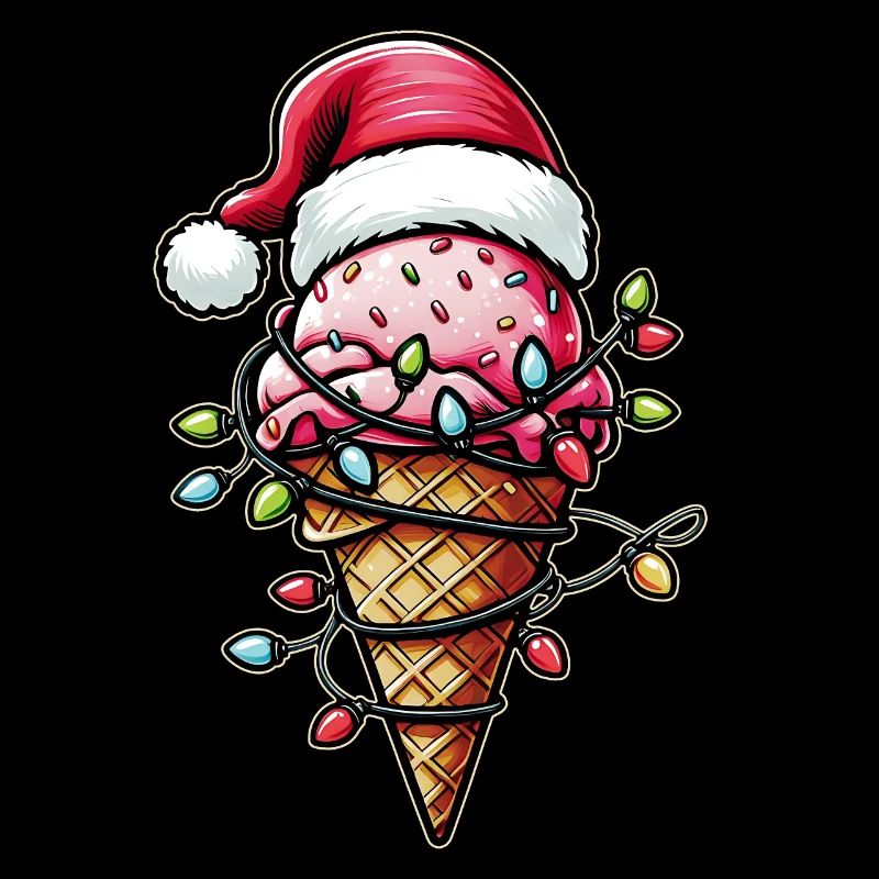 Icicle Santa Hat Xmas