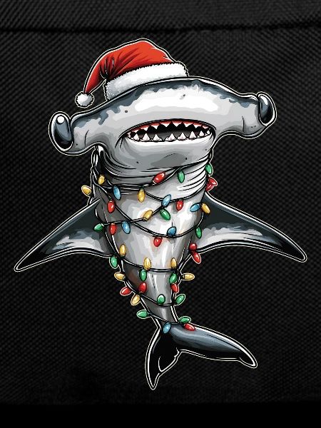 Hammerhead Shark Christmas Hat Xmas